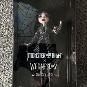 WEDNESDAY ADDAMS MONSTER HIGH X WEDNESDAY DOLL NETFLIX In Hand SHIPS TODAY